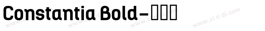 Constantia Bold字体转换